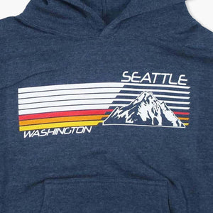 Mach 3 Heather Navy Seattle Youth Hoodie