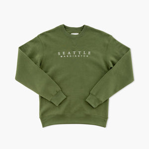 Seattle Outfield Green Crewneck