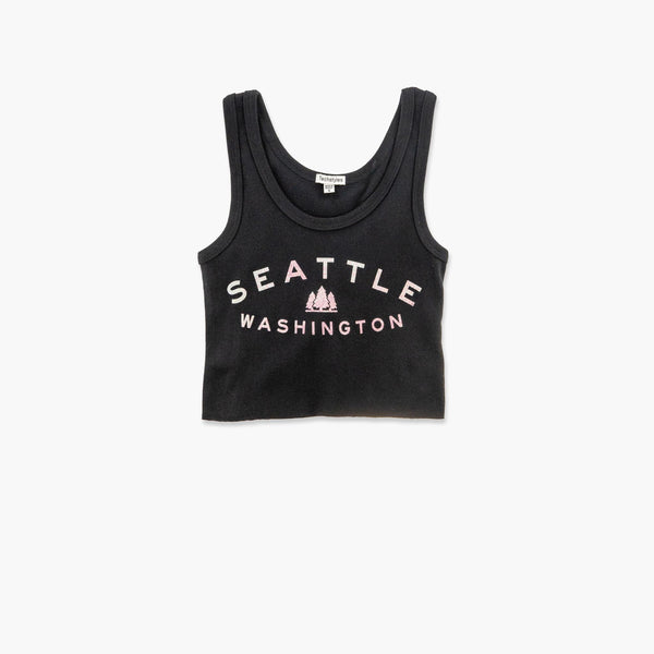 Grayson Black Seattle Womens Ribbed Tanktop