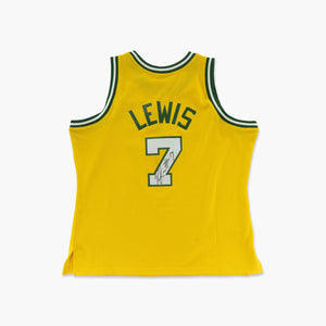 AUTOGRAPHED By Rashard Lewis - Seattle SuperSonics 2003 Rashard Lewis Alternate Jersey