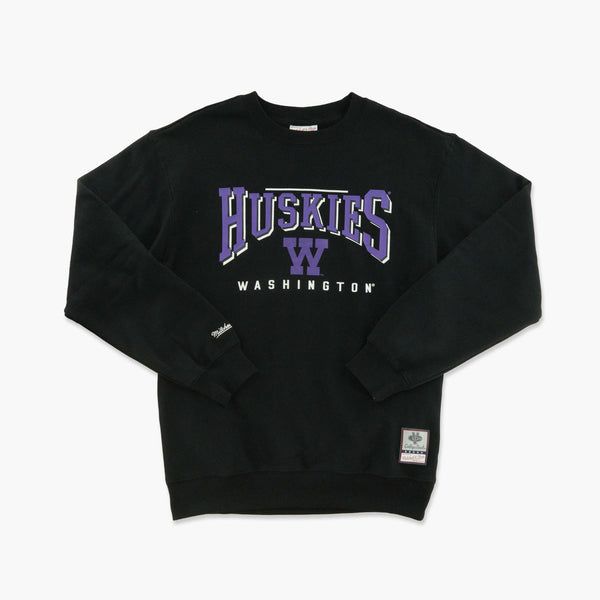 Washington Huskies Arch Black Crewneck