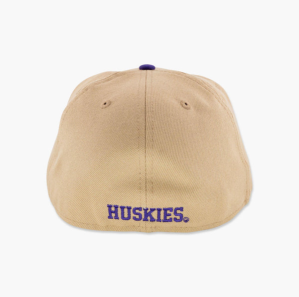 Washington Huskies Tan/Purple Classic Throwback Fitted Hat