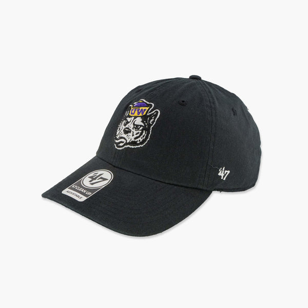 Washington Huskies Sailor Dawg Black Clean Up Adjustable Hat