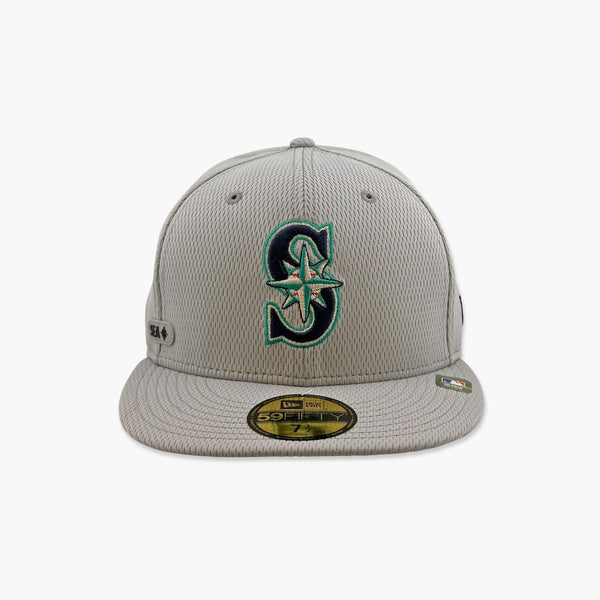 Seattle Mariners 2025 Clubhouse Primary Logo Grey Fitted Hat