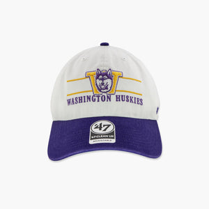 Washington Huskies Double Header Clean Up Adjustable Hat