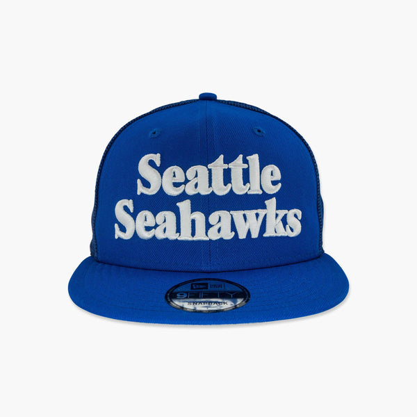 Seattle Seahawks 1980's Sideline Flat Bill Trucker Snapback