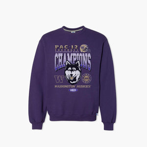 Washington Huskies 2023 Pac-12 Champions Dawgs On Top Crewneck