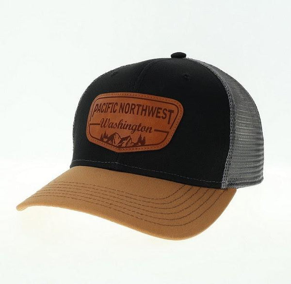 Pikes Peak Black/Caramel/Grey Pacific Northwest Trucker Hat