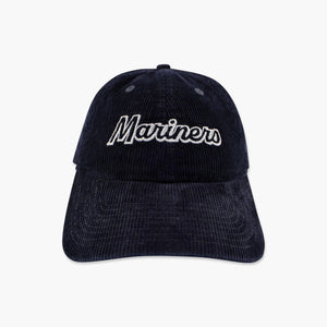 Seattle Mariners Women's Navy Corduroy Text Adjustable Hat