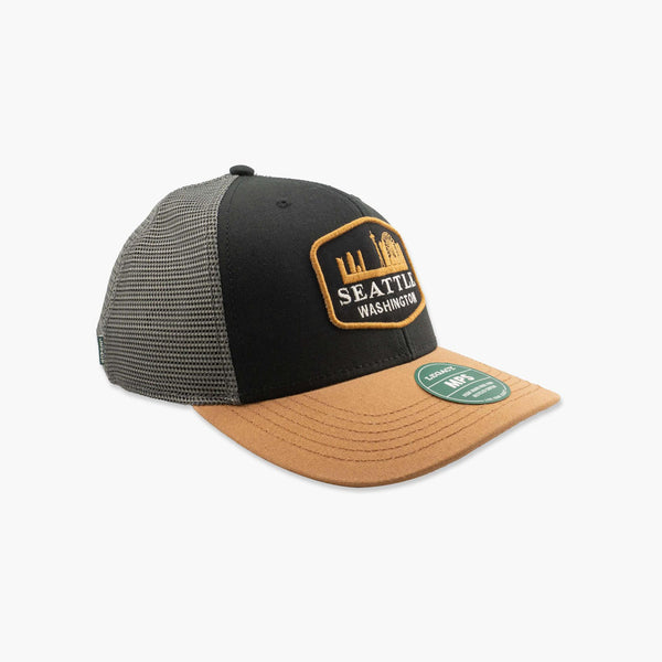 Skyline Practice Black/Caramel/Dark Grey Seattle Trucker Hat