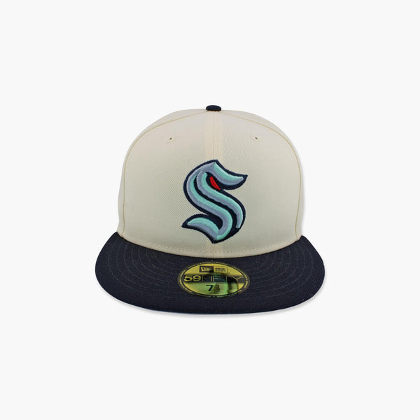 Seattle Kraken Cream Fitted Hat