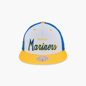 Seattle Mariners Royal/White Script Snapback