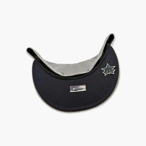 Seattle Mariners 2025 Clubhouse Primary Logo Grey Fitted Hat