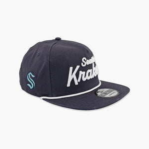 Seattle Kraken Team Text Navy "Golfer" Snapback