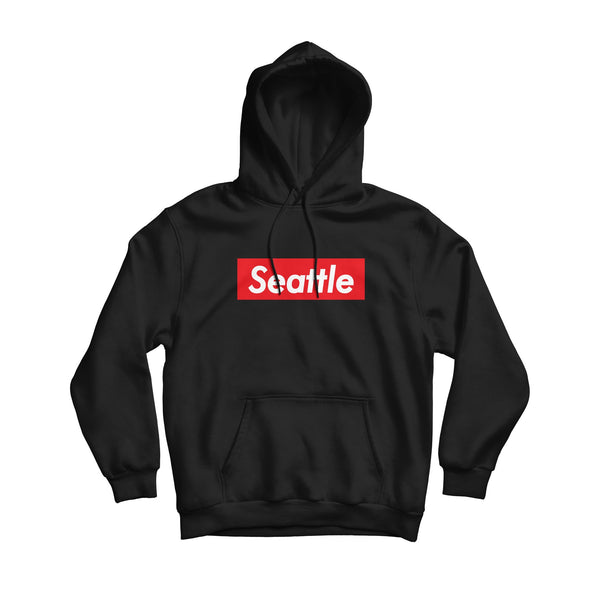 Seattle Supreme Black Hoodie – Simply Seattle