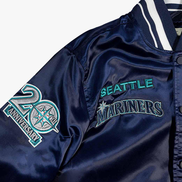 Starter Seattle Mariners Dugout Satin Jacket in Blue for Men