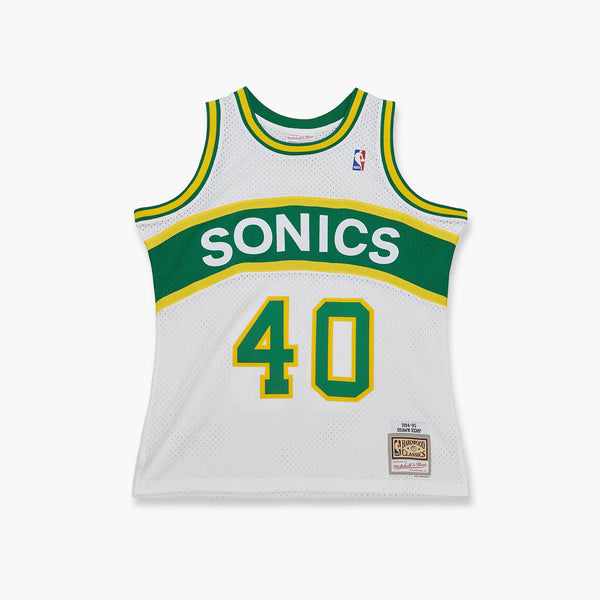 Shawn Kemp Seattle SuperSonics Autographed Green Mitchell & Ness 1995-1996  Swingman Jersey with 6x All Star Inscription