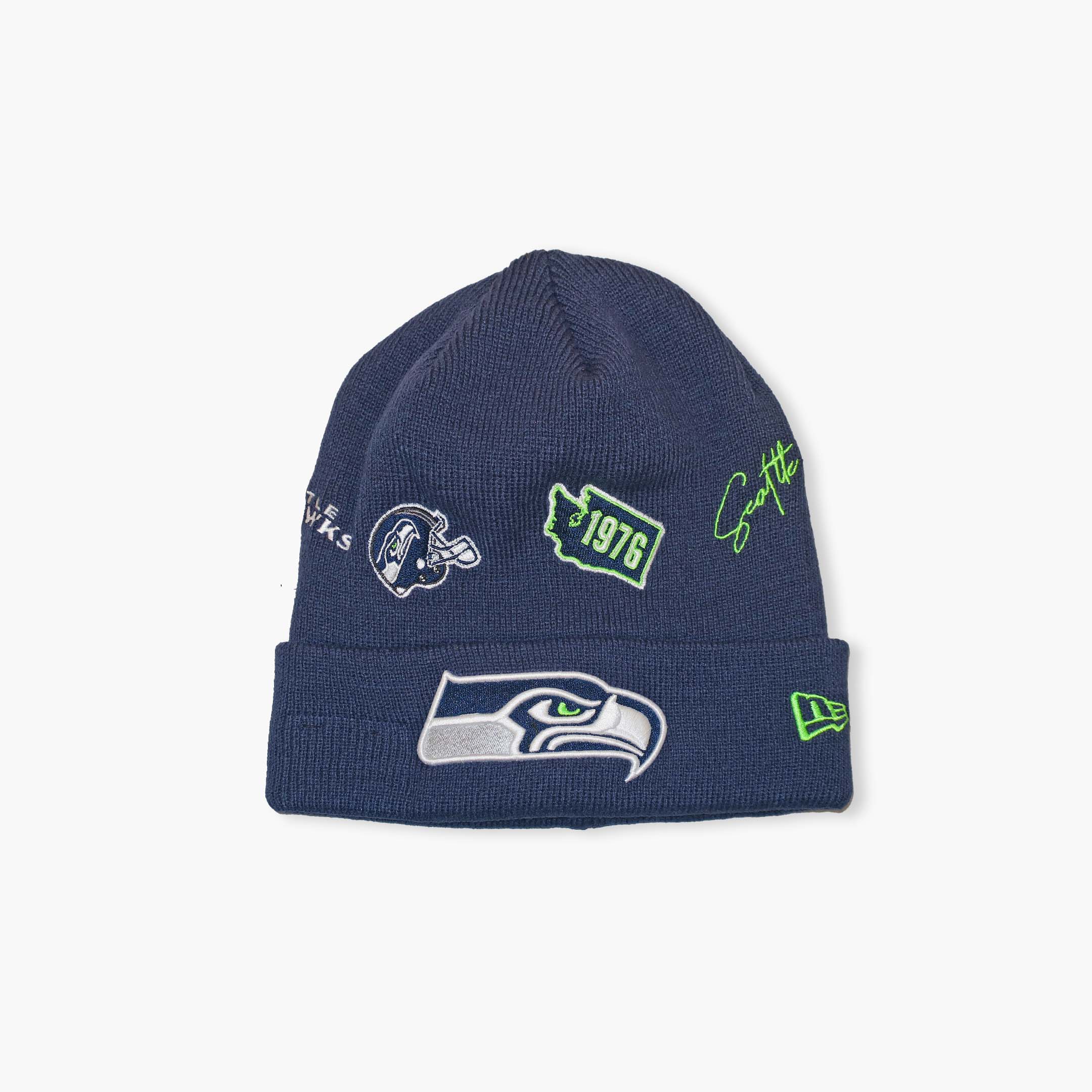 Seattle Seahawks Identity Logos Beanie – Simply Seattle