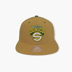 Mitchell & Ness Seattle Supersonics Dripped Snapback Cap for Men