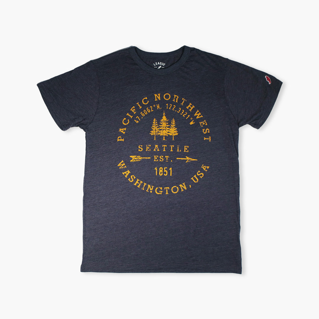 Seattle Mariners T-Shirt from Homage. | Teal | Vintage Apparel from Homage.