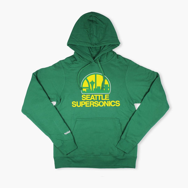 Mitchell & Ness Seattle SuperSonics Grey Space Needle Logo Hoodie, Large
