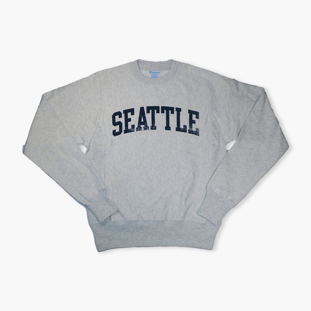 Seattle Kraken Champion Reverse Weave Pullover Sweatshirt - Heathered Gray