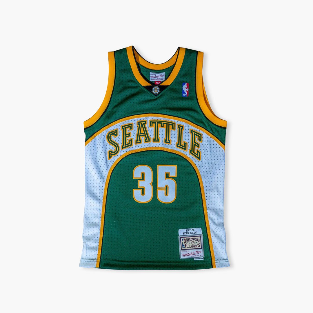  MITCHELL & NESS NBA Authentic Jersey Seattle Supersonics 07  Kevin Durant (as1, Alpha, m, Regular, Regular) Light Gold : Sports &  Outdoors