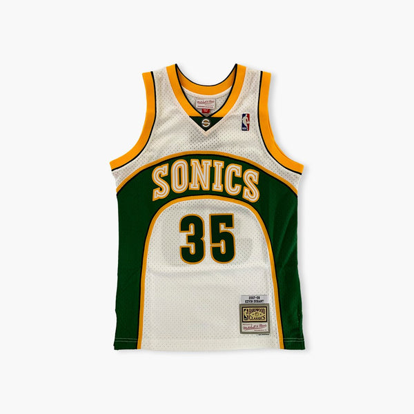 Kevin Durant Seattle SuperSonics Mitchell & Ness White Hardwood Classics  2007-08 Swingman Jersey - Dynasty Sports & Framing